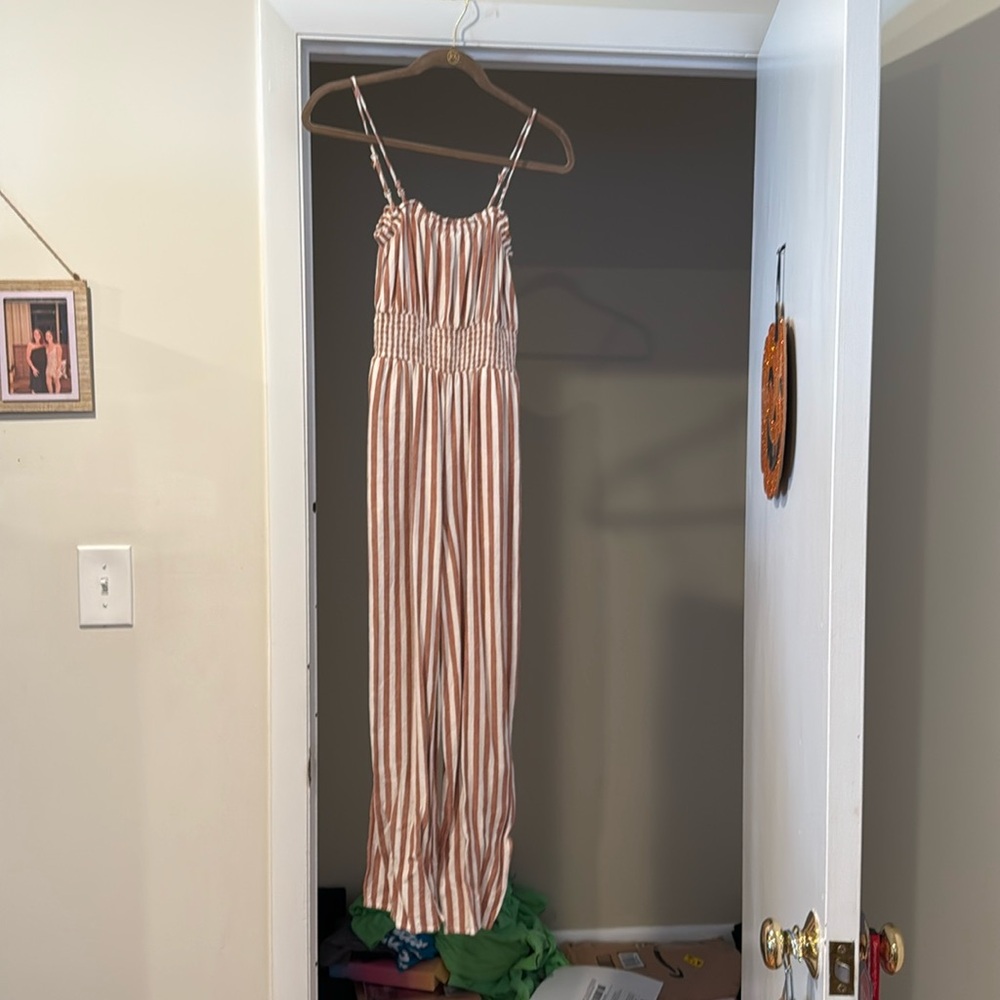 American Eagle Striped Jumpsuit